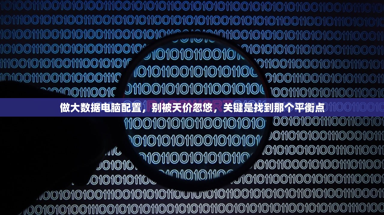 做大数据电脑配置，别被天价忽悠，关键是找到那个平衡点