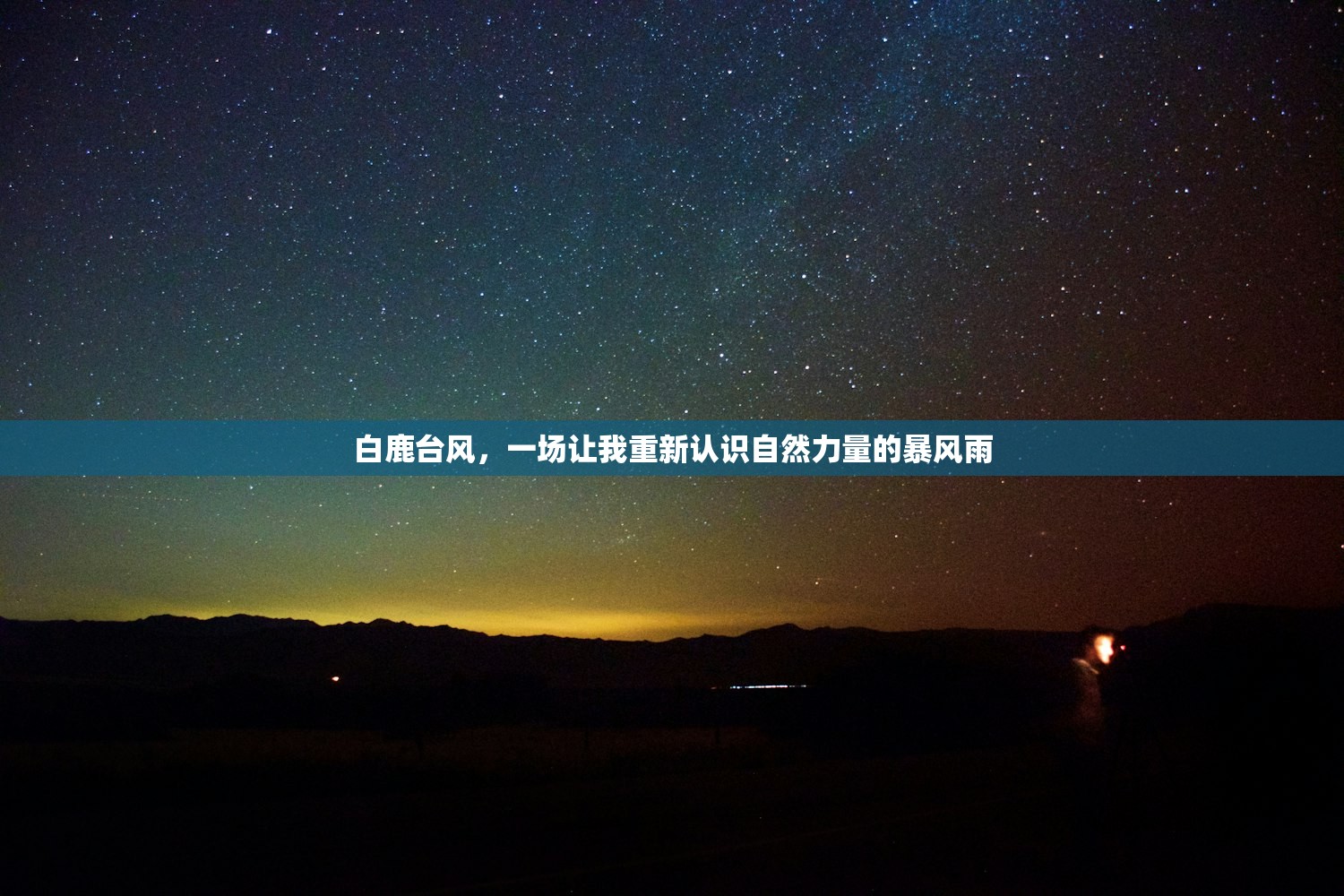 白鹿台风，一场让我重新认识自然力量的暴风雨